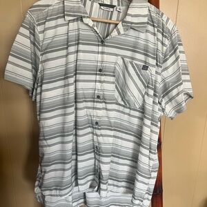 L.L. Bean Men's Gray Striped Shirt